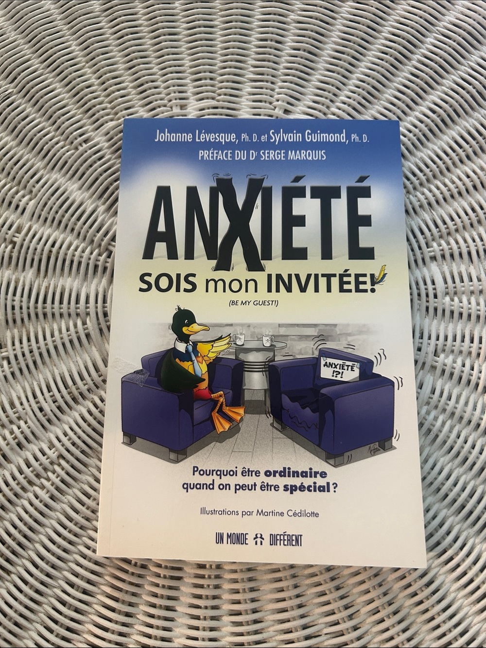 Anxiété: Sois Mon Invitée! – Blue Cover Self-Help Book
